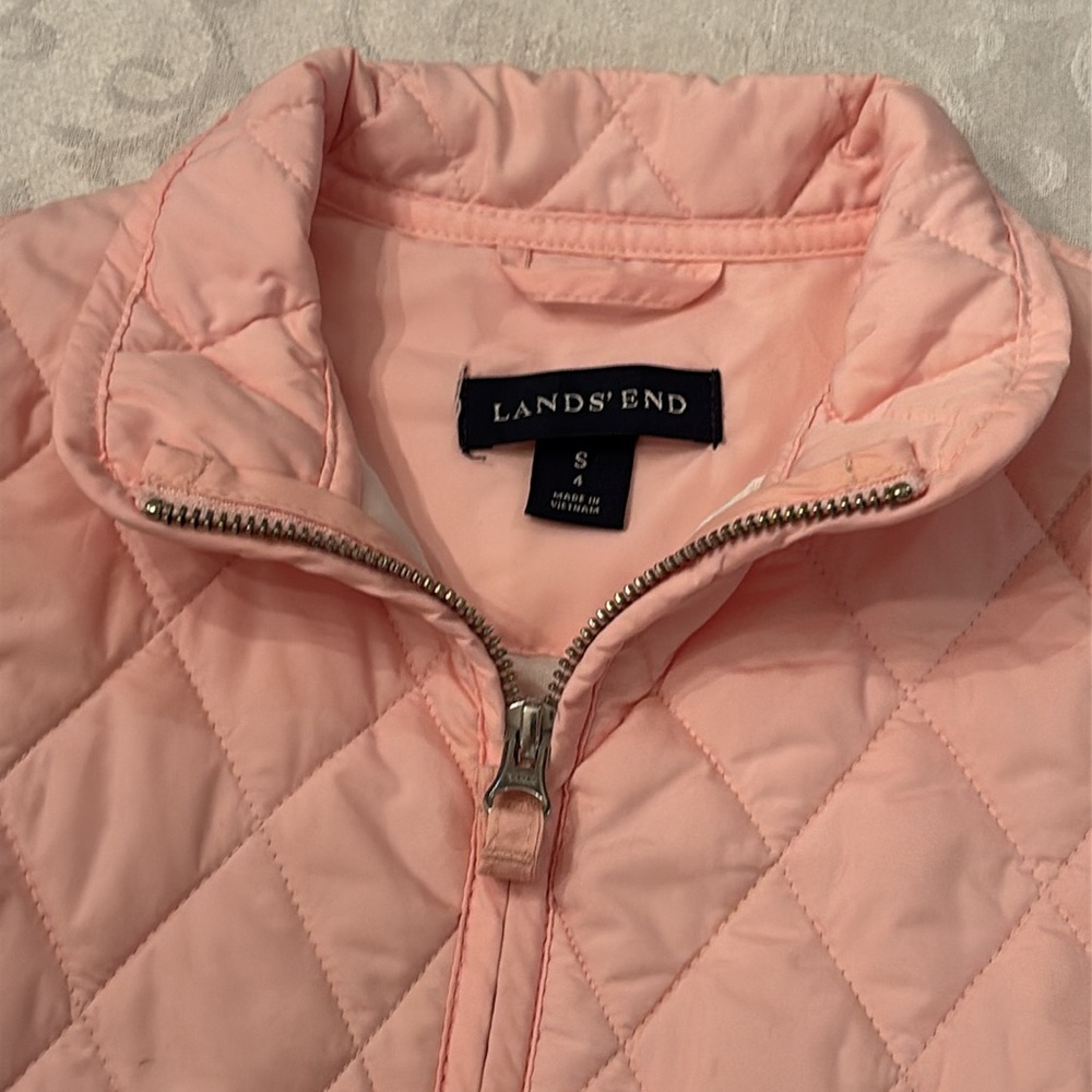 Lands End Pink Quilted Jacket - Picture 8 of 14